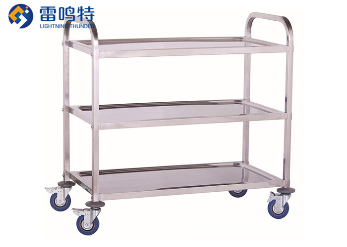 noiseless 600x400x860mm Mobile Trolley Cart for School Laboratory